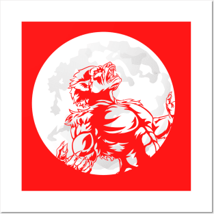 Red Wolf Moon Posters and Art